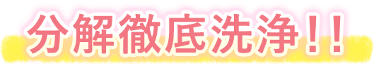 分解徹底洗浄